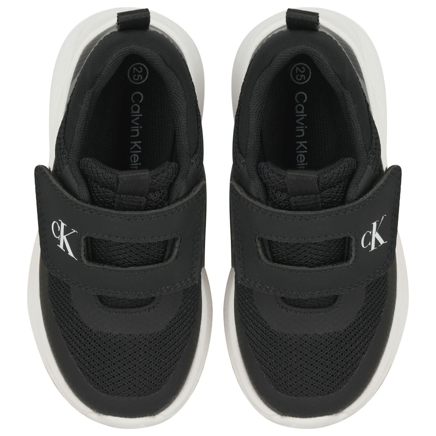 Black Mesh Logo Trainers, 1, hi-res