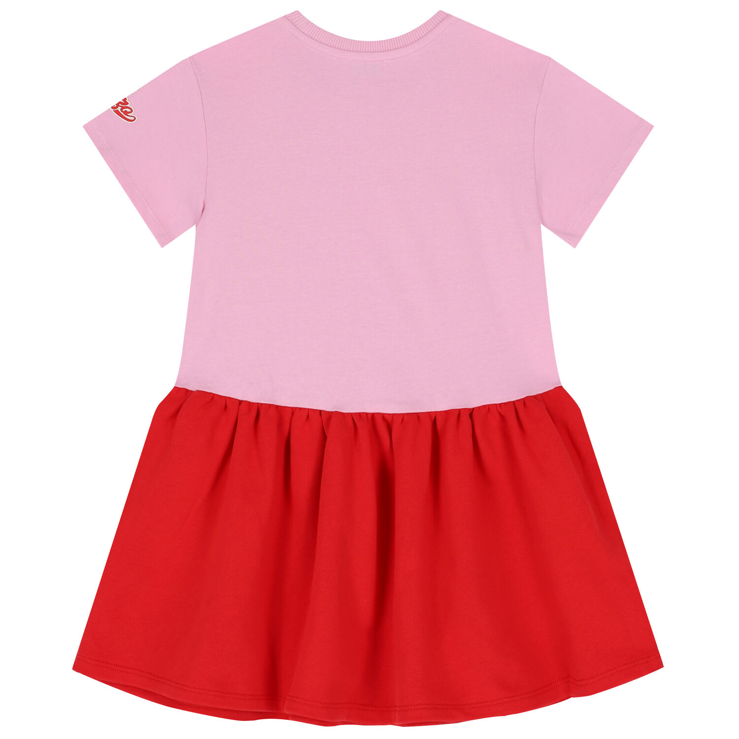 Girls Pink & Red Logo Dress, 1, hi-res