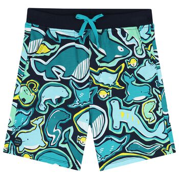 Boys Multi-Coloured Whale Shorts