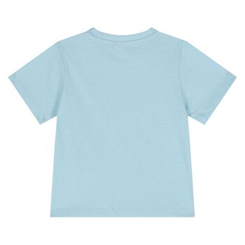 Younger Boys Blue Sun & Earth T-Shirt