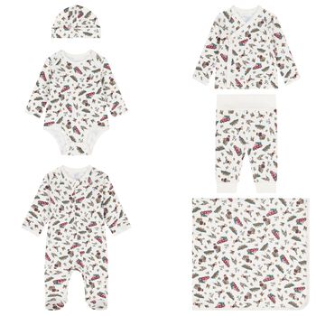 Ivory Polo Bear Babygrow Gift Set