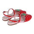 Girls Red Strawberry Sandals, 1, hi-res