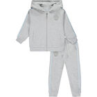 Boys Grey Logo Tracksuit, 1, hi-res