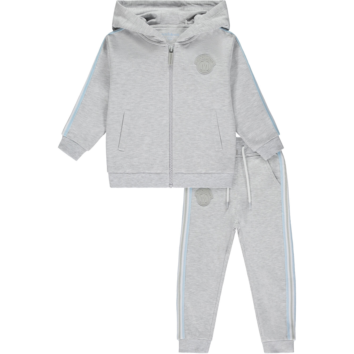 Boys Grey Logo Tracksuit, 1, hi-res image number null