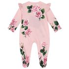 Baby Girls Pink Rose Babygrow Gift Set, 1, hi-res
