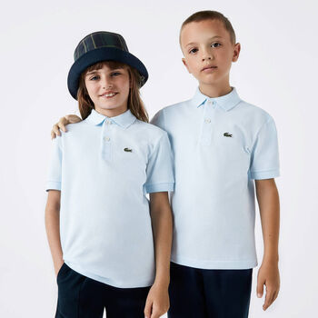 Boys Blue Logo Polo Shirt