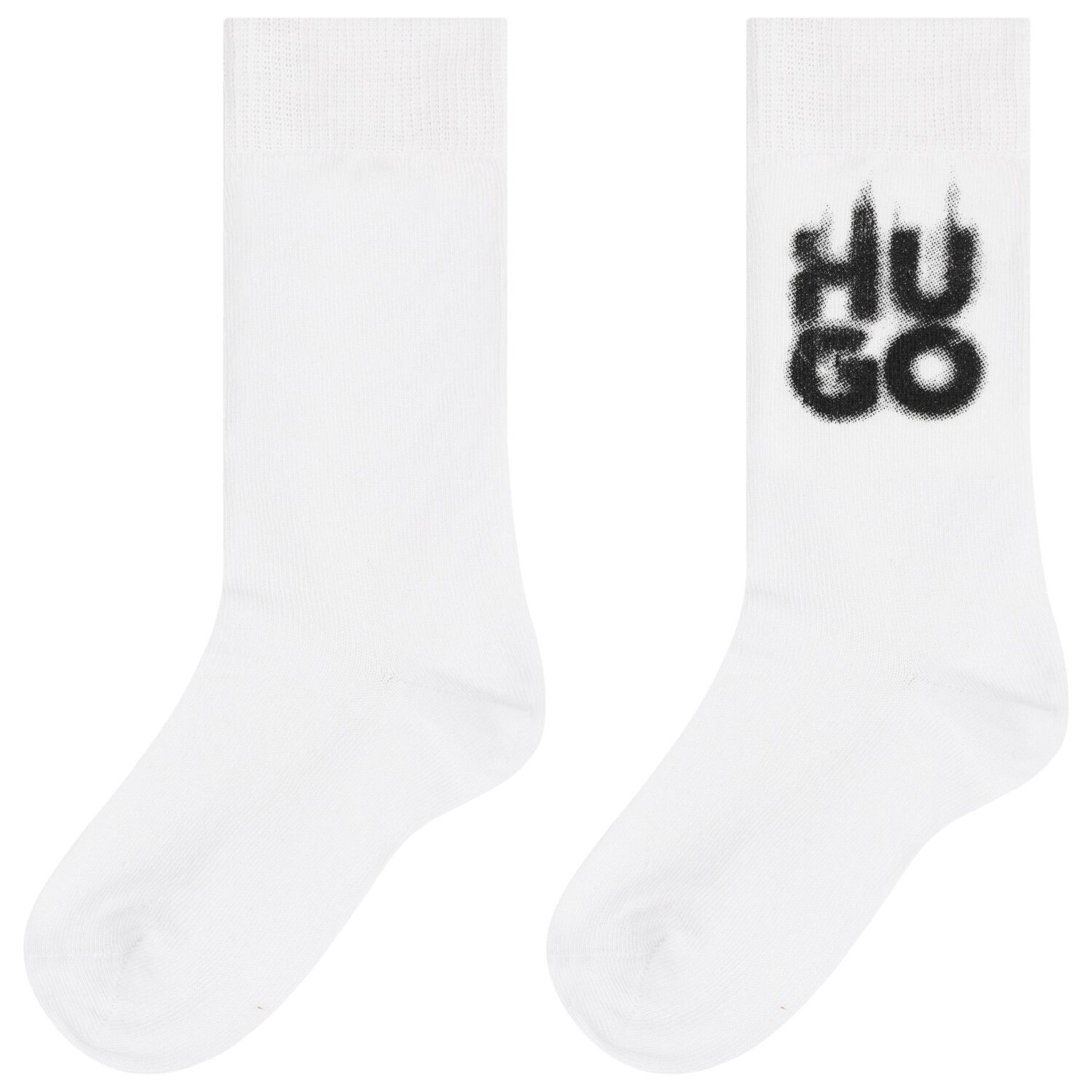Boys Black & White Logo Socks, 1, hi-res image number null