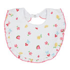 Baby Girls White Tropical Dreams Bib, 1, hi-res