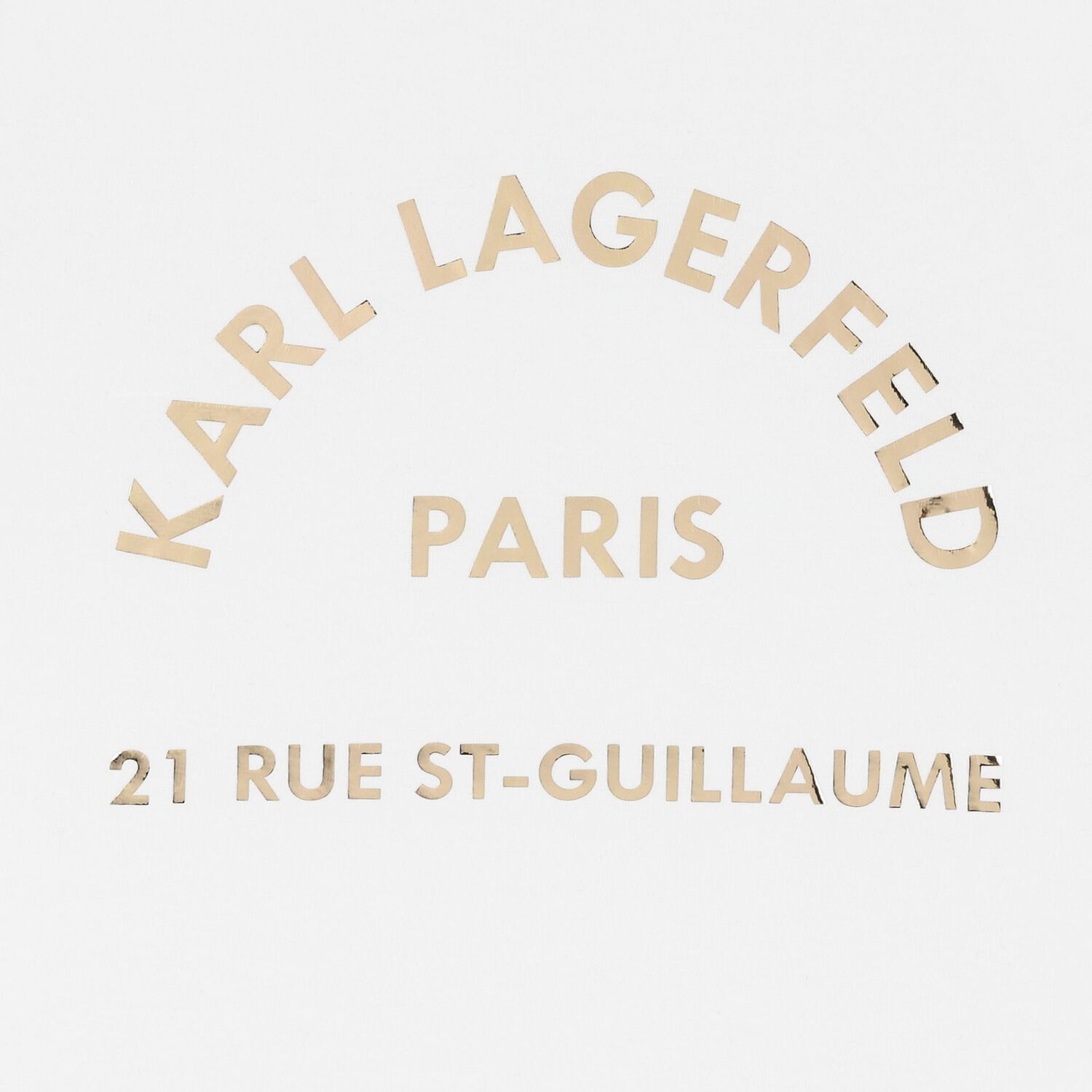 Girls White & Gold Logo T-Shirt, 1, hi-res image number null