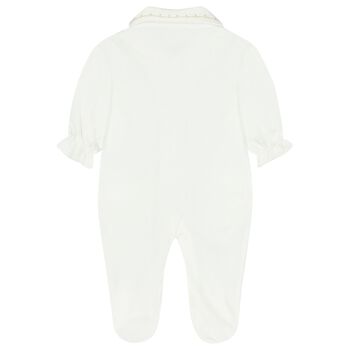 Baby Girls White Tulle Babygrow