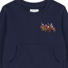 Baby Boys Navy Blue Logo Tracksuit, 1, hi-res