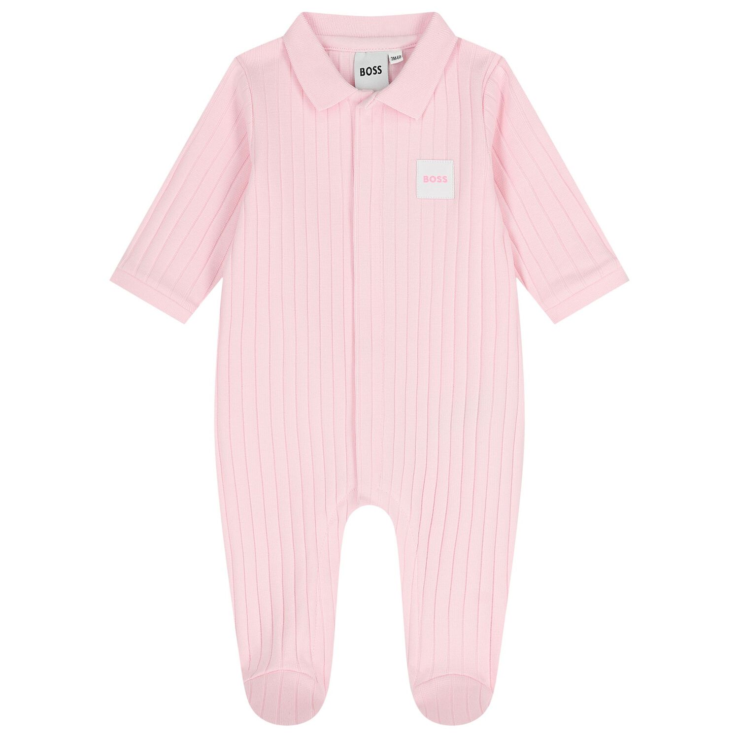Baby Girls Pink Logo Babygrow Gift Set, 1, hi-res