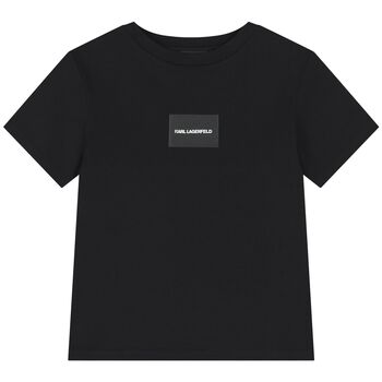 Boys Black Logo T-Shirt