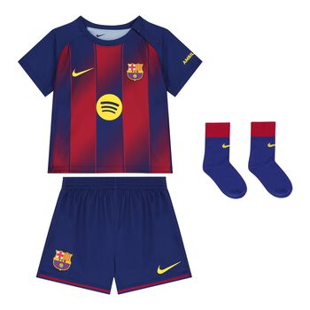 Younger Blue & Red FC Barcelona Shorts Set