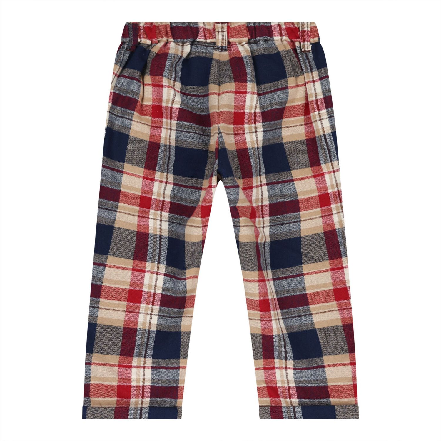 Baby Boys Multi-Coloured Check Trouser Set ( 3 Piece ), 1, hi-res