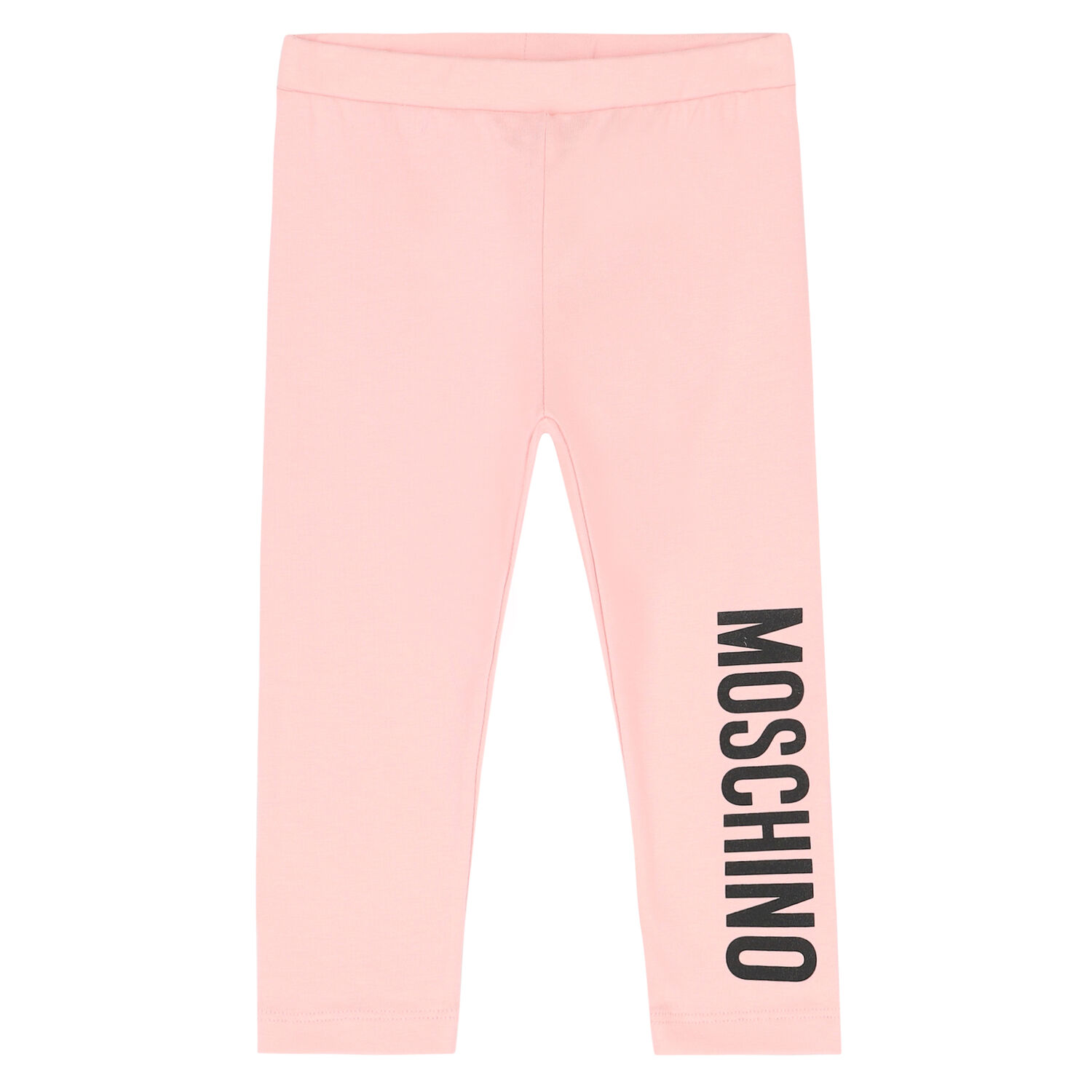 Younger Girls Pink Logo Leggings, 2, hi-res