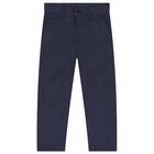 Boys Navy Trousers, 2, hi-res