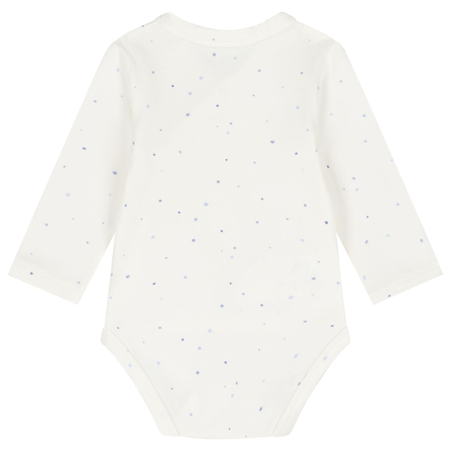 Baby Girls Ivory & Blue Balloon Bodysuits ( 2-Pack ), 3, hi-res