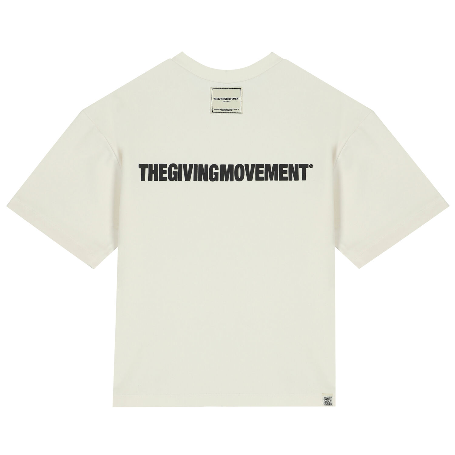 Oversized Ivory Logo T-Shirt, 1, hi-res