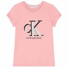 Girls Pink Logo T-Shirt, 1, hi-res