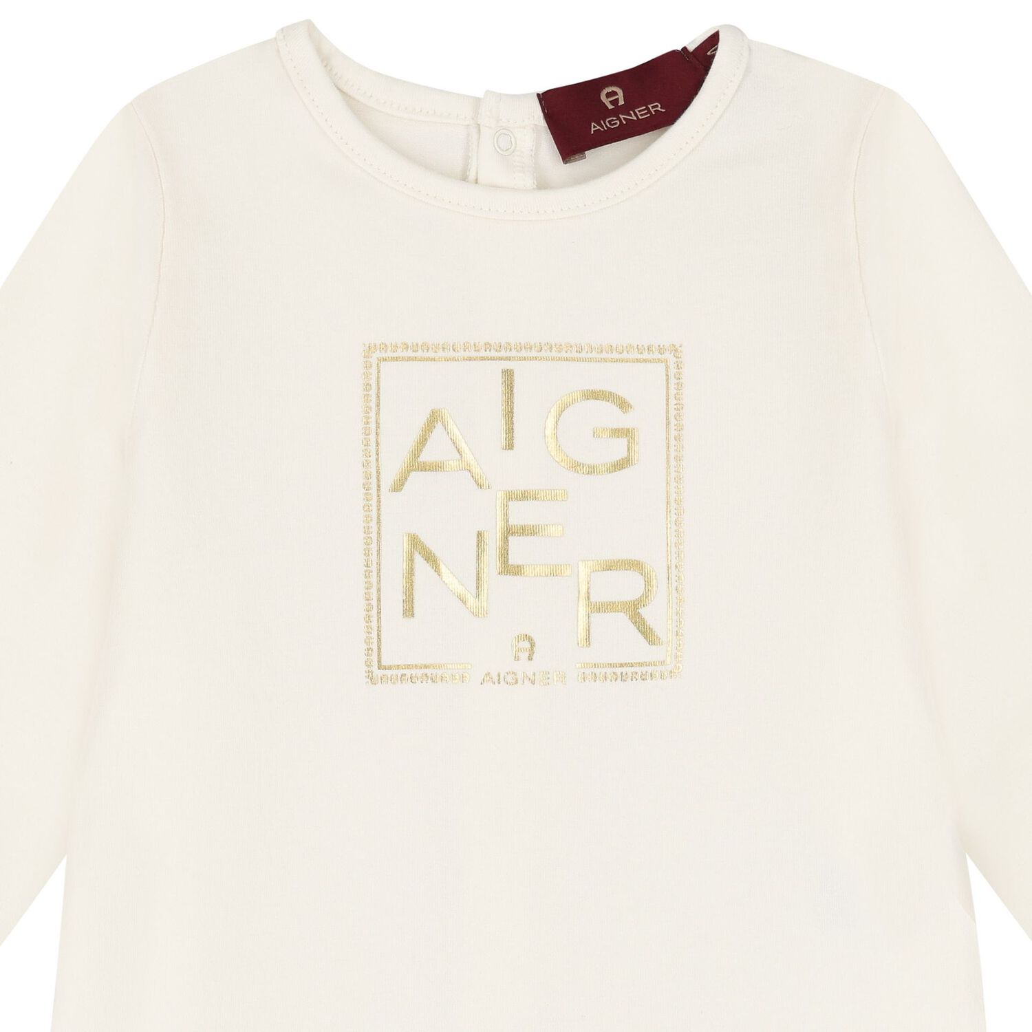 Ivory Logo Babygrow, 1, hi-res