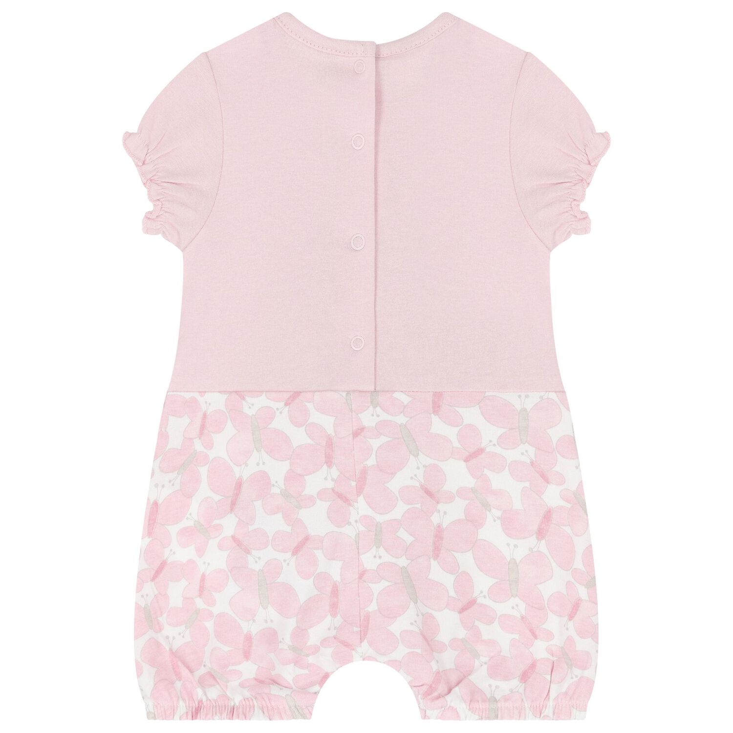 Baby Girls Pink Butterfly Romper, 1, hi-res image number null