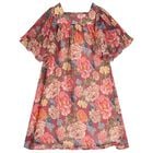  Girls Mini Me Pink Floral Dress, 1, hi-res