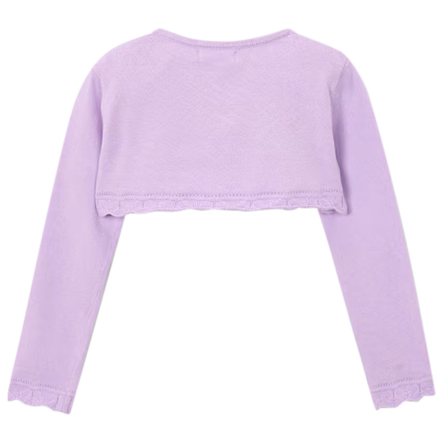 Girls Purple Bolero Knit Cardigan, 6, hi-res