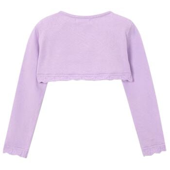 Girls Purple Bolero Knit Cardigan