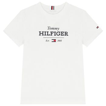 Boys White Logo T-Shirt