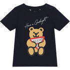 Boys Navy & Grey Logo Pyjamas, 1, hi-res