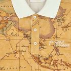 Boys Beige Geo Map Polo Shirt, 1, hi-res