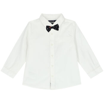Younger Boys White Shirt & Bow Tie