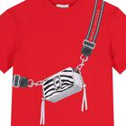 Girls Red Logo Bag Dress, 1, hi-res