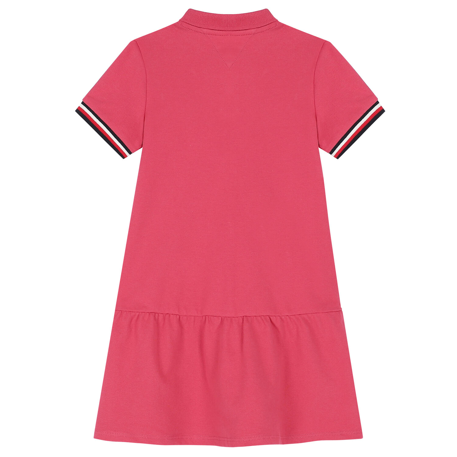 Girls Pink Logo Polo Shirt Dress, 1, hi-res