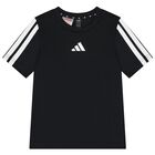 Boys Black Logo T-Shirt, 1, hi-res