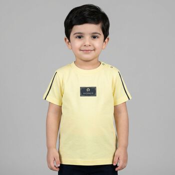 Younger Boys Yellow Logo T-Shirt