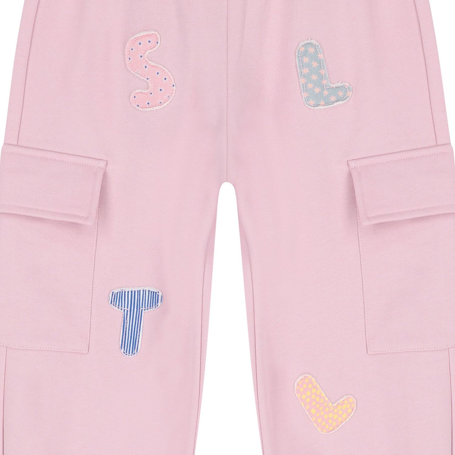 Girls Pink Logo Joggers, 1, hi-res