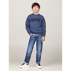 Boys Blue Logo Denim Jeans, 1, hi-res