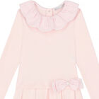 Girls Pink Ruffled Dress, 1, hi-res