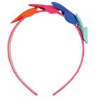 Girls Pink Hearts Headband, 1, hi-res