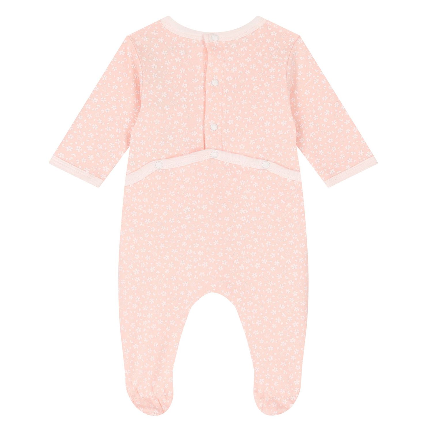 Baby Girls Pink Logo Babygrow, 1, hi-res image number null