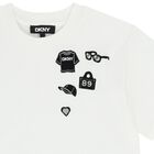 Girls Mini Me White Logo T-Shirt, 1, hi-res