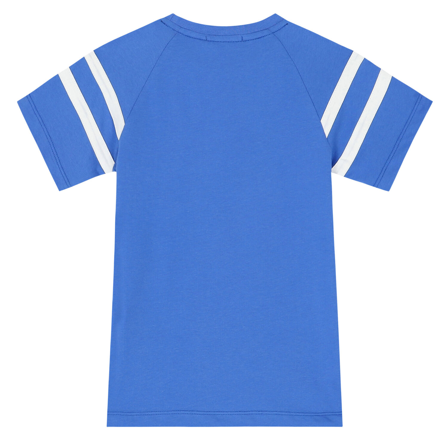 Boys Blue Cotton Logo T-Shirt, 1, hi-res