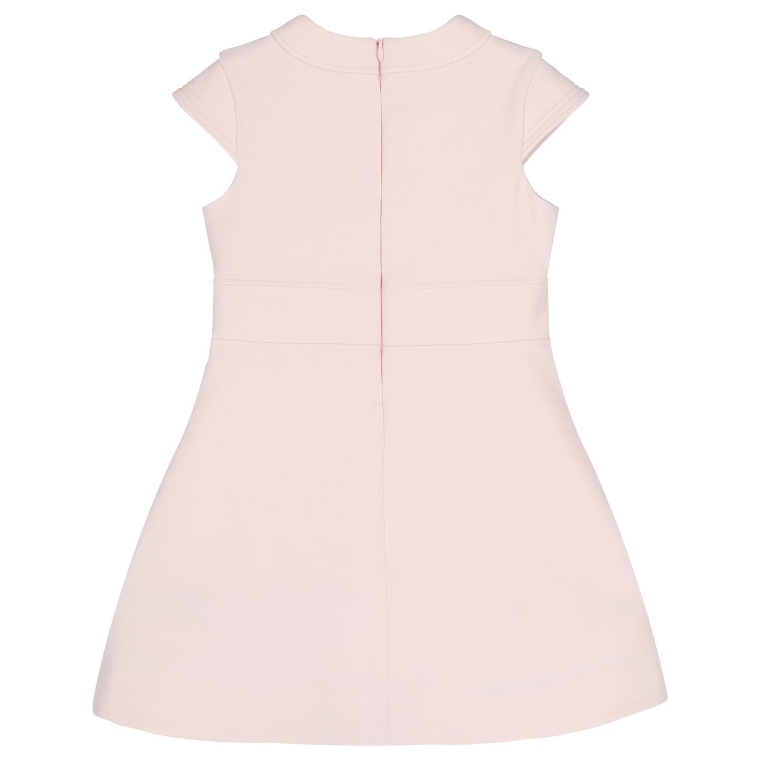 Girls Pink Crepe Dress, 1, hi-res
