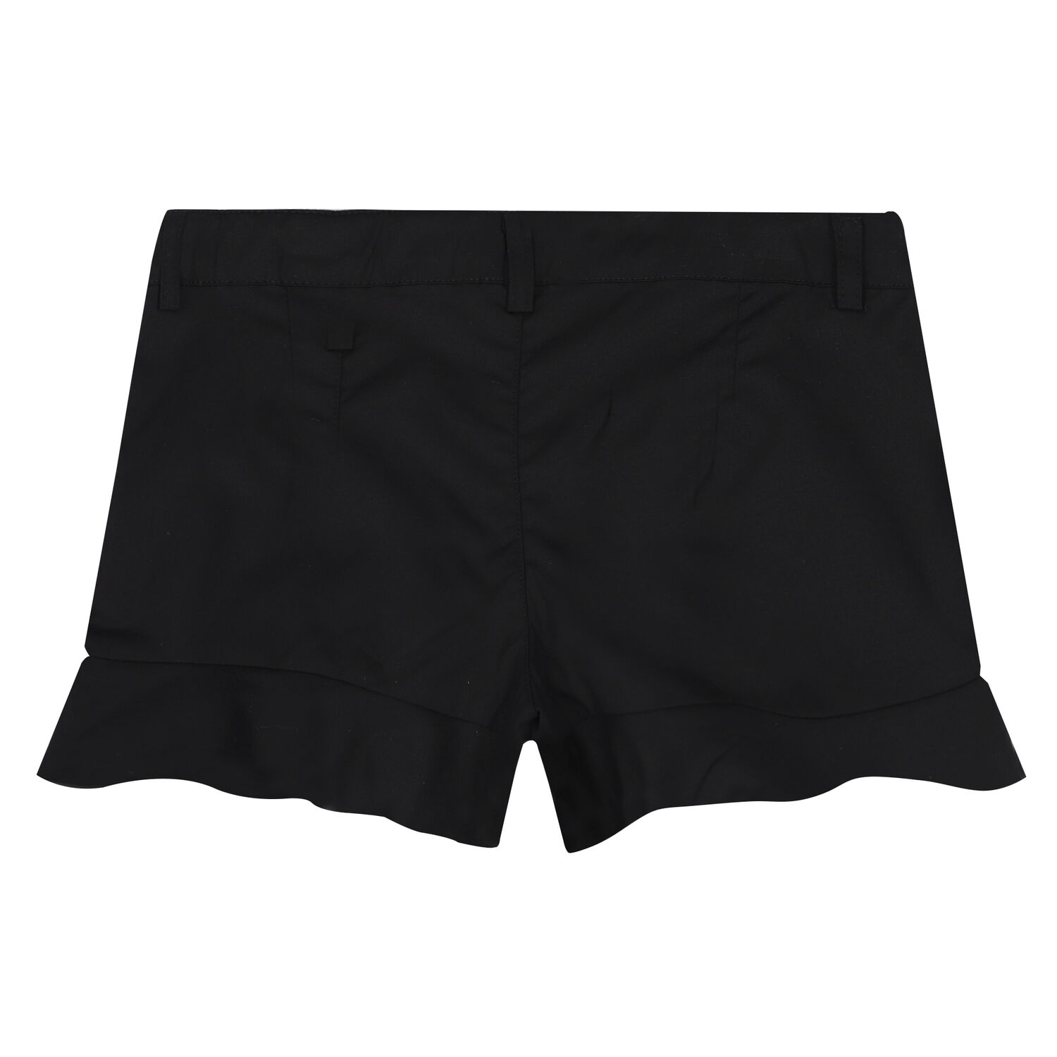 Girls Black Logo Shorts, 1, hi-res