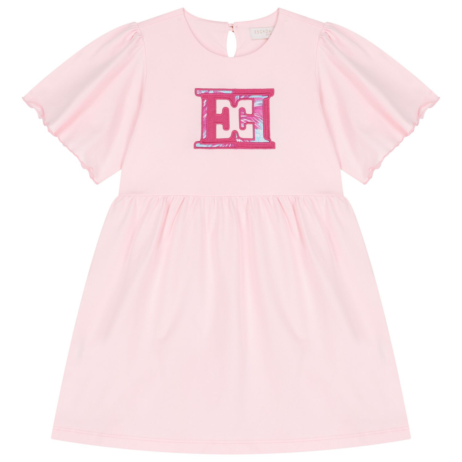Girls Pink Logo Dress, 1, hi-res