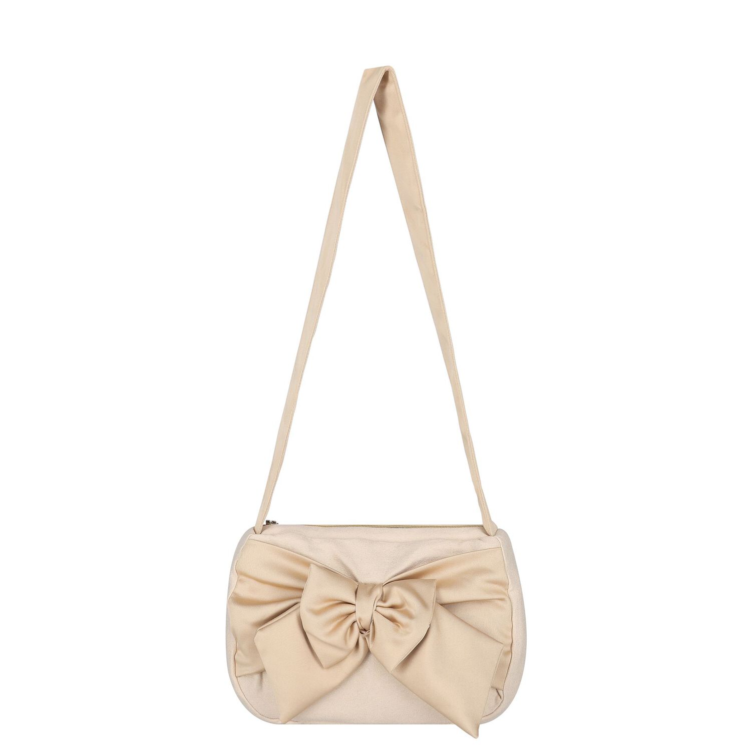 Girls Gold Bow Handbag, 1, hi-res image number null