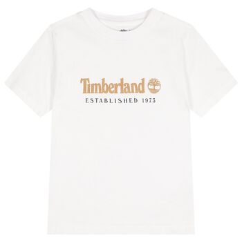 Boys White Logo T-Shirt