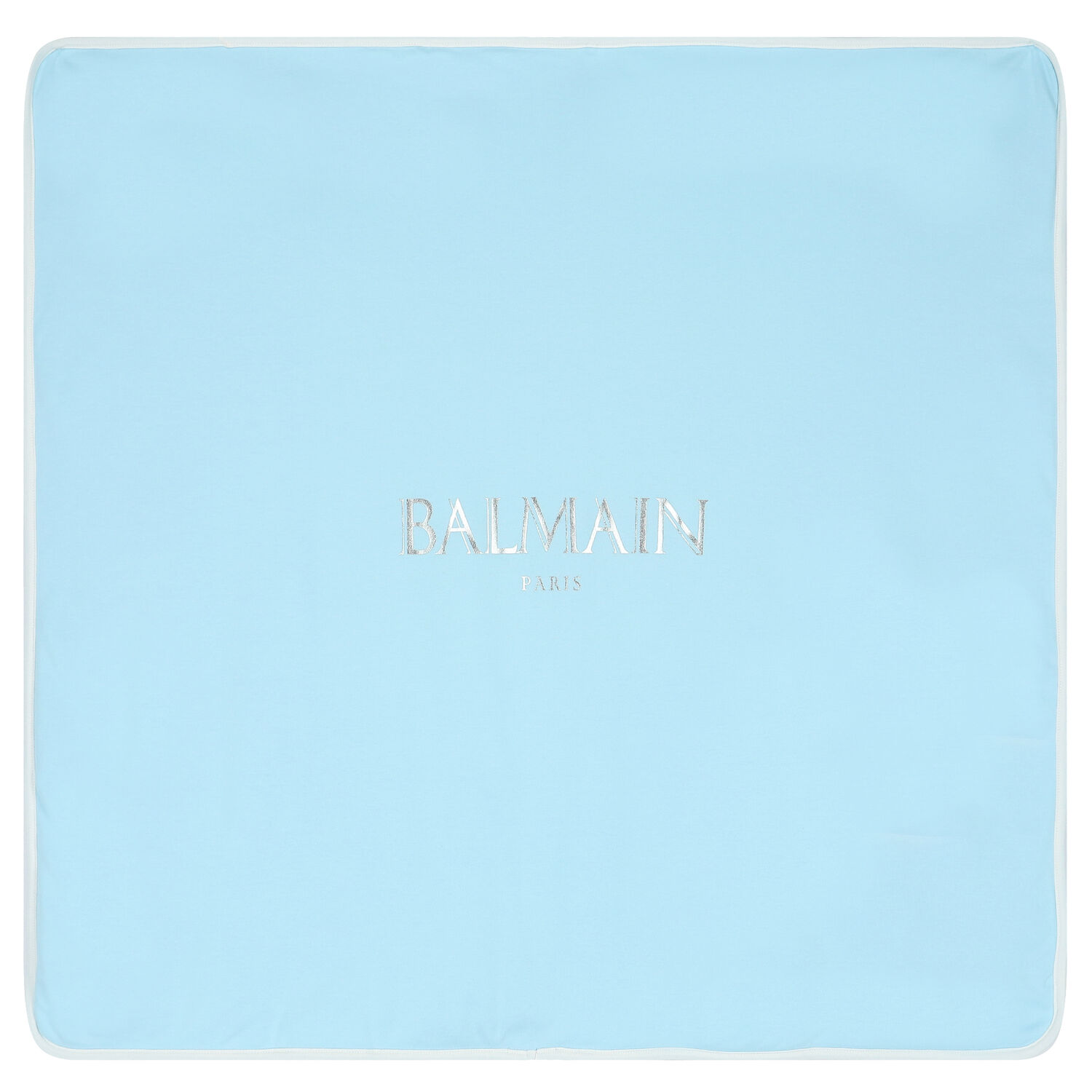 Baby Boys Blue & White Logo Baby Blanket, 2, hi-res image number null